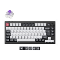 Keychron Keychron Q1 HE - tangentbord - QMK anpassad, helt monterad ratt - 75% - QWERTY - Nordisk - kolsvart Inmatningsenhet