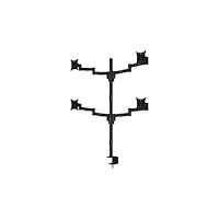 MULTIBRACKETS Multibrackets M VESA Deskmount Officeline Quad ställ - justerbar arm - för 4 LCD-bildskärmar - svart