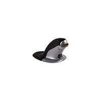 FELLOWES Fellowes Penguin Medium - vertikal mus - 2.4 GHz - svart, silver