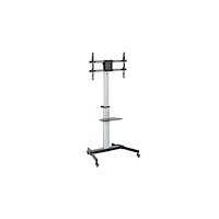 LogiLink LogiLink vagn - för TV/monitor - height adjustable, max. 50 kg - svart/grå