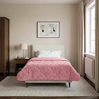 vidaXL Sommar Duvet Rosa 155 x 220 cm Mikrofiber och Teddyfleece