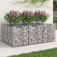 vidaXL Gabion upphöjd säng Silver 150 x 100 x 60 cm Galvaniserat Stål