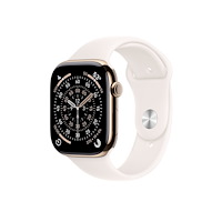 Apple Apple Watch Series 11 (GPS + Cellular) - guld titan - smart klocka med sportband - lätt rouge - 64 GB