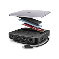 AXAGON AXAGON HMC-UFO - dockningsstation - USB-C 3.2 Gen 2 - HDMI - 1GbE