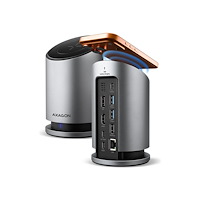 AXAGON AXAGON HMC-WL9 - dockningsstation - USB-C 3.2 Gen 2 / Thunderbolt 3 / Thunderbolt 4 / Thunderbolt 5 - HDMI, DP - 1GbE