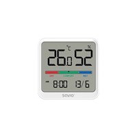 SAVIO Självupptagande temperaturgivare och fuktgivare för inomhusb...