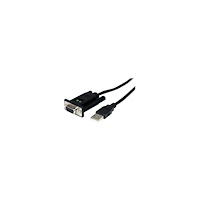 StarTech.com StarTech.com USB till nollmodem RS232 DB9 seriell DCE-kabeladapter med 1 port och FTDI - seriell adapter - USB 2.0 - RS-...