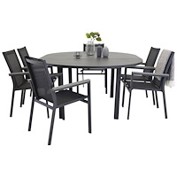 Venture Home Marbella Matbord med Parma Stolarna