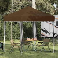 vidaXL Pop-up Partytält Taupe 195 x 195 x 245 cm Oxford Tyg