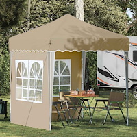 vidaXL Pop-up Partytält Kräm 195 x 195 x 245 cm Oxford Tyg