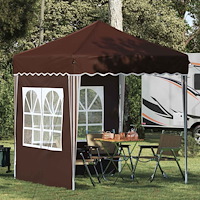 vidaXL Pop-up Partytält Brun 195 x 195 x 245 cm Oxford Tyg