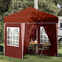 vidaXL Pop-up Partytält Terracotta 195 x 195 x 245 cm Oxford Tyg