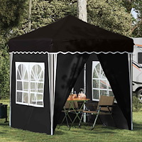 vidaXL Pop-up Partytält Svart 195 x 195 x 245 cm Oxford Tyg