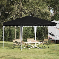 vidaXL Pop-up Partytält Antracit 288 x 288 x 245 cm Oxford Tyg
