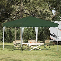 vidaXL Pop-up Partytält Grön 288 x 288 x 245 cm Oxford Tyg