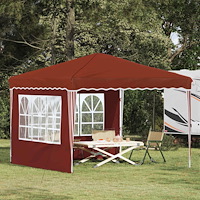 vidaXL Pop-up Partytält Terracotta 288 x 288 x 245 cm Oxford Tyg