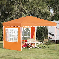 vidaXL Pop-up Partytält Orange 288 x 288 x 245 cm Oxford Tyg