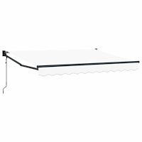 vidaXL Elektrisk Retraktabel Markis Vit 2,5 x 2 m