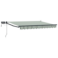 vidaXL Manuell utdragbar markis med LED-lampor 3 x 2 m