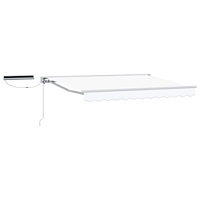 vidaXL Elektrisk Retraktabel Markis Vit 2,5 x 2 m