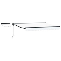 vidaXL Elektrisk Retraktabel Markis Vit 3 x 2 m