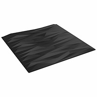 vidaXL Väggpaneler 12 pcs Svart Sten 50 x 50 cm XPS Skum