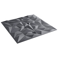 vidaXL Väggpaneler 24 pcs Amethyst Grå 50 x 50 cm XPS Skum