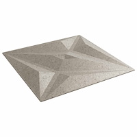 vidaXL Väggpaneler Stjärna 48 pcs Star Betong 50 x 50 cm XPS Skum