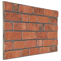 vidaXL Väggpaneler 10 pcs Terracotta 100 x 50 cm EPS Skum