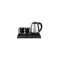 ADLER Hotellkettleset | 1,2 L rostfri vattenkokare | Welcome brick...
