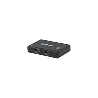 Manhattan Manhattan HDMI Splitter 2-Port , 4K@30Hz, Displays output from x1 HDMI source to x2 HD displays (same output to both dis...