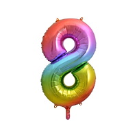 GODAN GoDan Rainbow nummer 8 folieballong