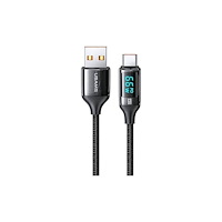 USAMS USB-kabel Usams USB-A till USB-C 1,2 m svart (6958444975412)
