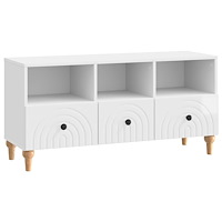 vidaXL TV-skåp Högblank Vit 102 x 34,5 x 50 cm Konstruerat trä