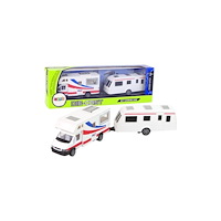 LEANToys LeanToys fordonspaket husvagn släp husbils-camping metalldel...