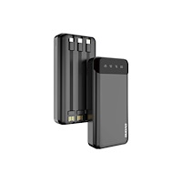 Dudao DUDAO kraftfull powerbank med 3 inbyggda kablar 20000mAh USB...