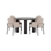 Venture Home Juno Matgrupp med stolarna Blom