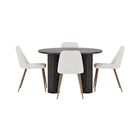 Venture Home Juno Matgrupp med stolarna Night