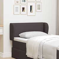 vidaXL Sänggavel Öra Brun 40 x 23 x 6 cm tyg