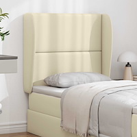 vidaXL Sänggavel Öra Kräm 80 x 23 x 6 cm PVC