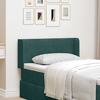 vidaXL Sänggavel Öra Grön 40,5 x 40,5 x 4 cm Sammet