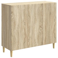 vidaXL Sideboard Sonoma-ek 89 x 34,5 x 80 cm Konstruerat trä