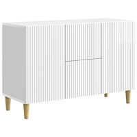 vidaXL Sideboard Vit högglans 89 x 34,5 x 60 cm Konstruerat trä