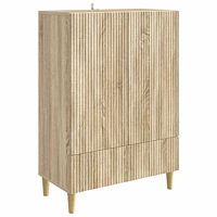 vidaXL Sideboard med låda Sonoma-ek 66 x 34,5 x 95 cm Konstruerat trä