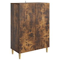 vidaXL Sideboard med låda Rökt ek 66 x 34,5 x 95 cm Konstruerat trä