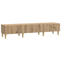 vidaXL TV-skåp med låda Artisan-ek 147 x 34,5 x 30 cm Konstruerat trä