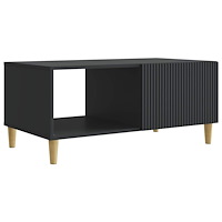 vidaXL Kaffeebord Svart 90 x 50 x 40 cm Konstruerat trä