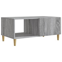 vidaXL Kaffeebord Grå sonoma-ek 90 x 50 x 40 cm Konstruerat trä