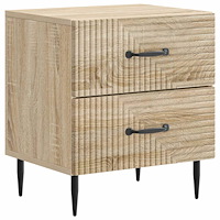 vidaXL Nattduksbord Sonoma-ek 43 x 34,5 x 47,5 cm Konstruerat trä