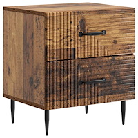 vidaXL Nattduksbord Gammalt trä 43 x 34,5 x 47,5 cm Konstruerat trä